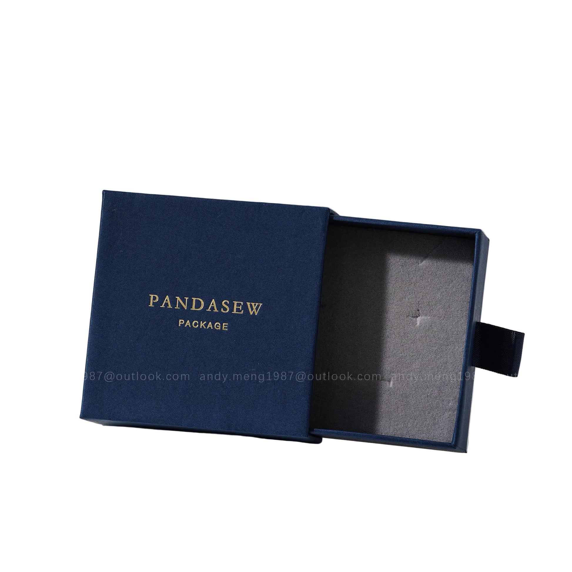 Pandasew navy blue jewelry box