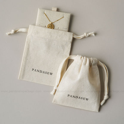 versatile use necklace/earrings pad with package pouch set logo printing