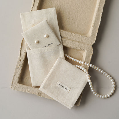 customized necklace and earrings insert pad with flap bag set