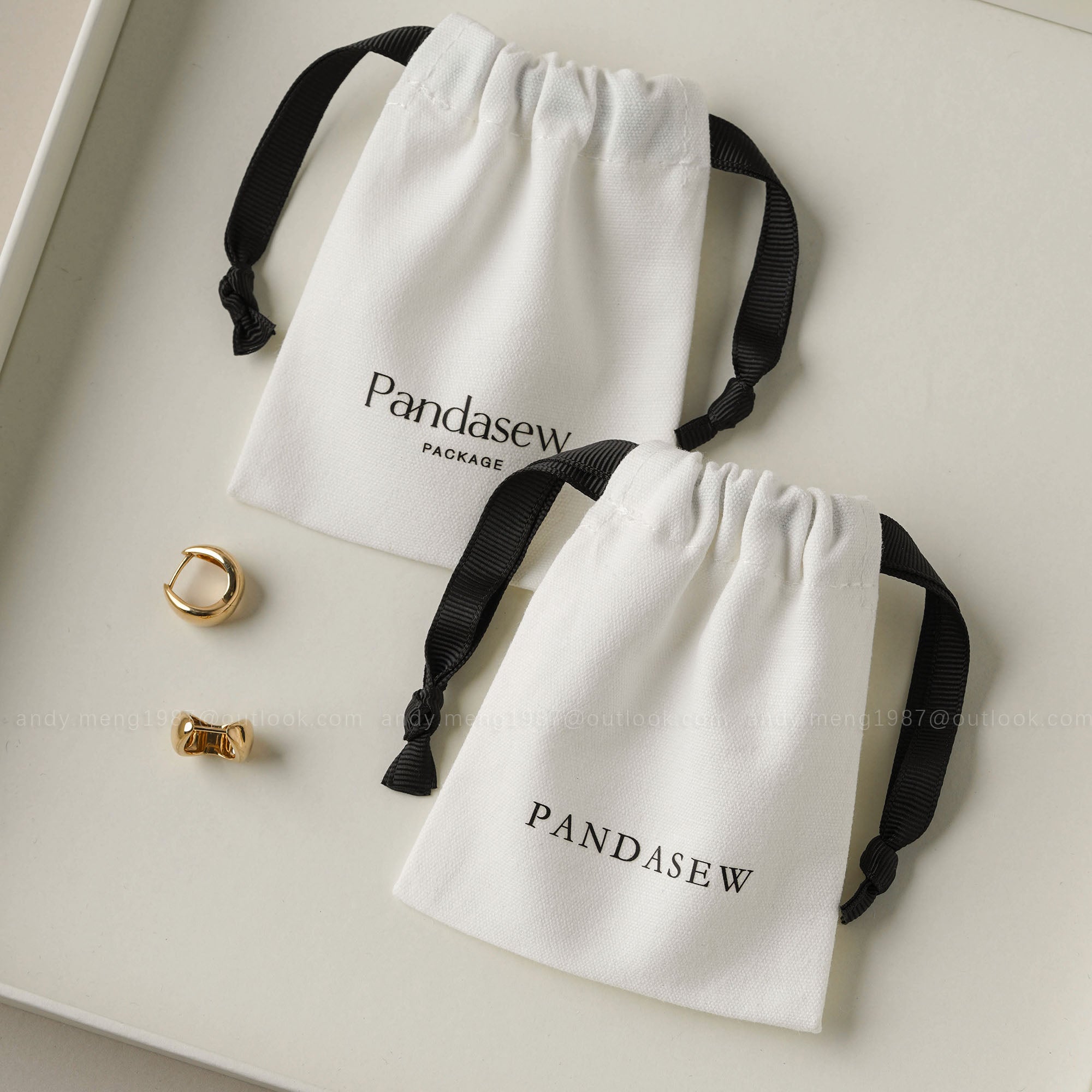 Canvas drawstring bag print logo bulk order