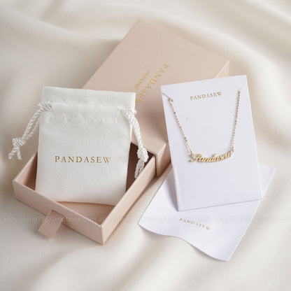 Jewelry package set wheat box with white pouch