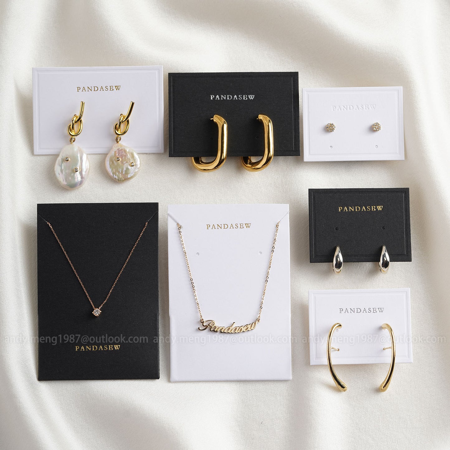 customized necklace cards earring cards