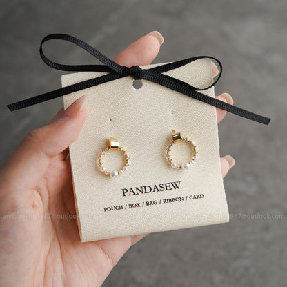 Earring holder with custom logo