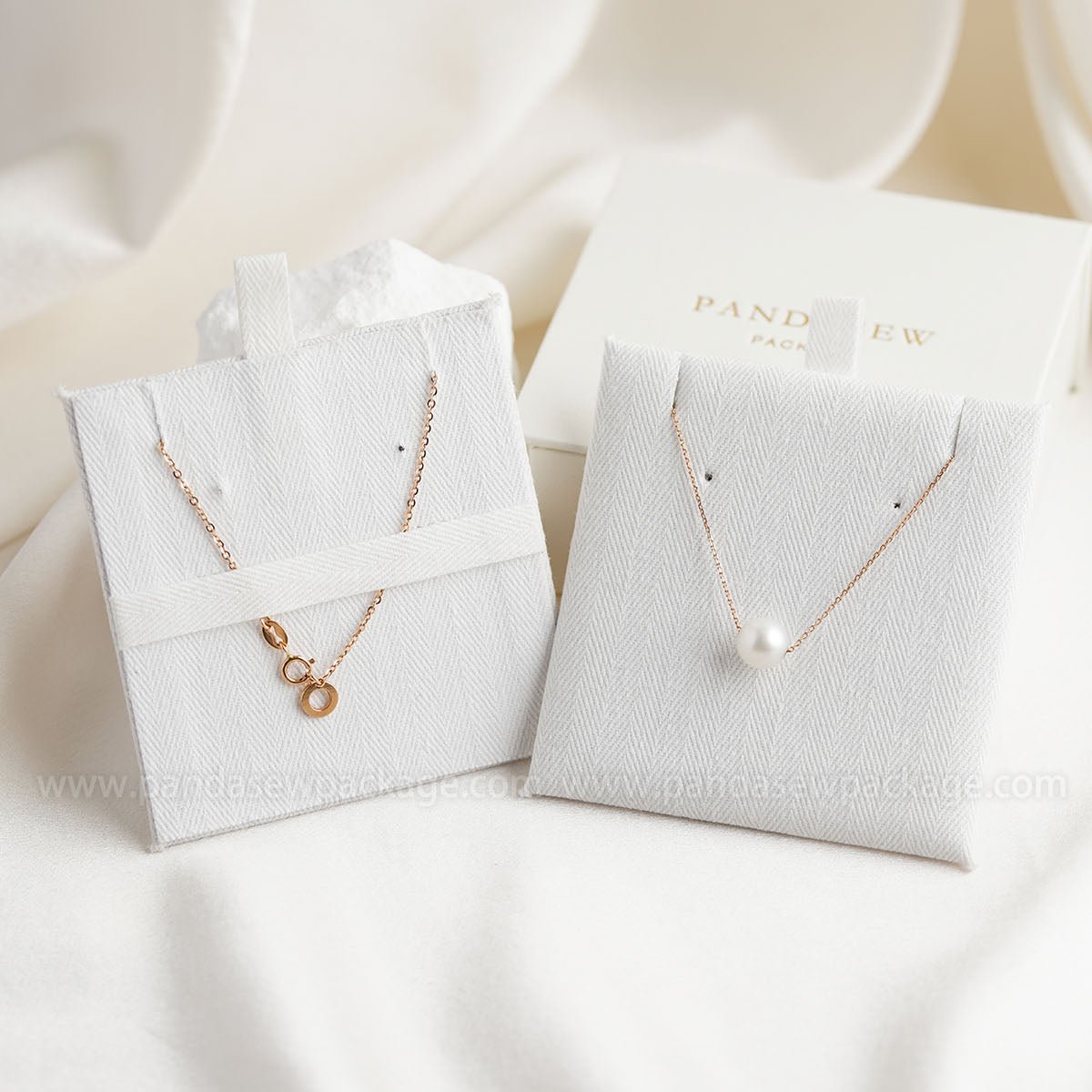 beautiful necklace pad with logo printing