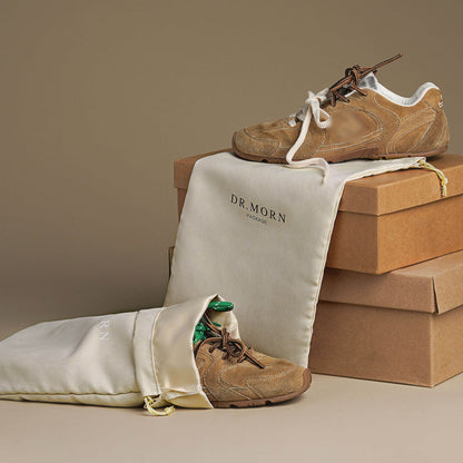 100pcs Suede Shoes Bag Custom Logo and Size Drawstring Bag SUE-141