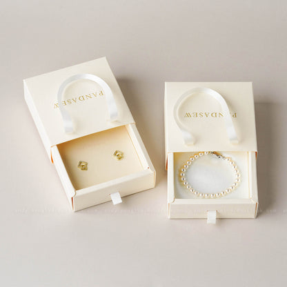 50pcs 10*10*3.5cm Jewelry Box Bracelet Box Pandasew Custom Logo Free Shipping BXt-146