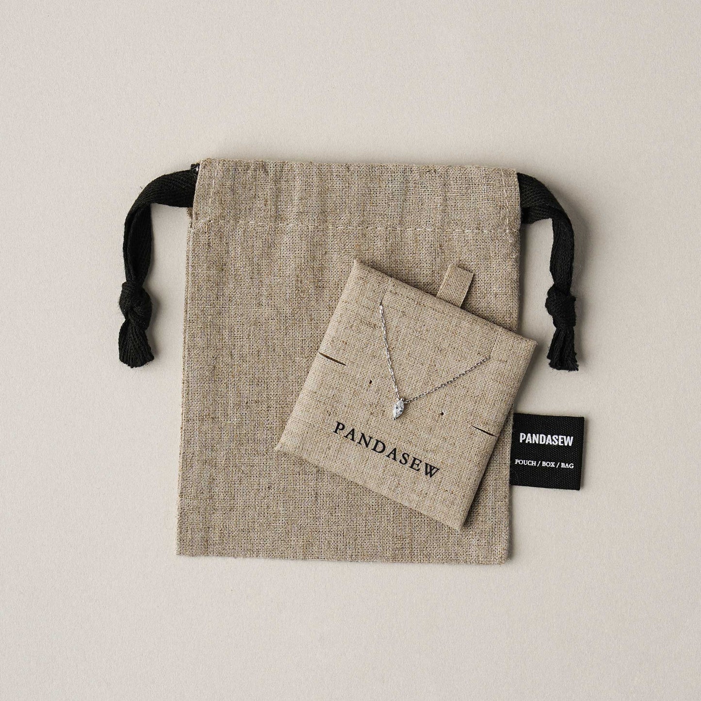 50 sets linen bags with pads set, jewellery packaging ideas custom earring necklace bracelet package ZH-155