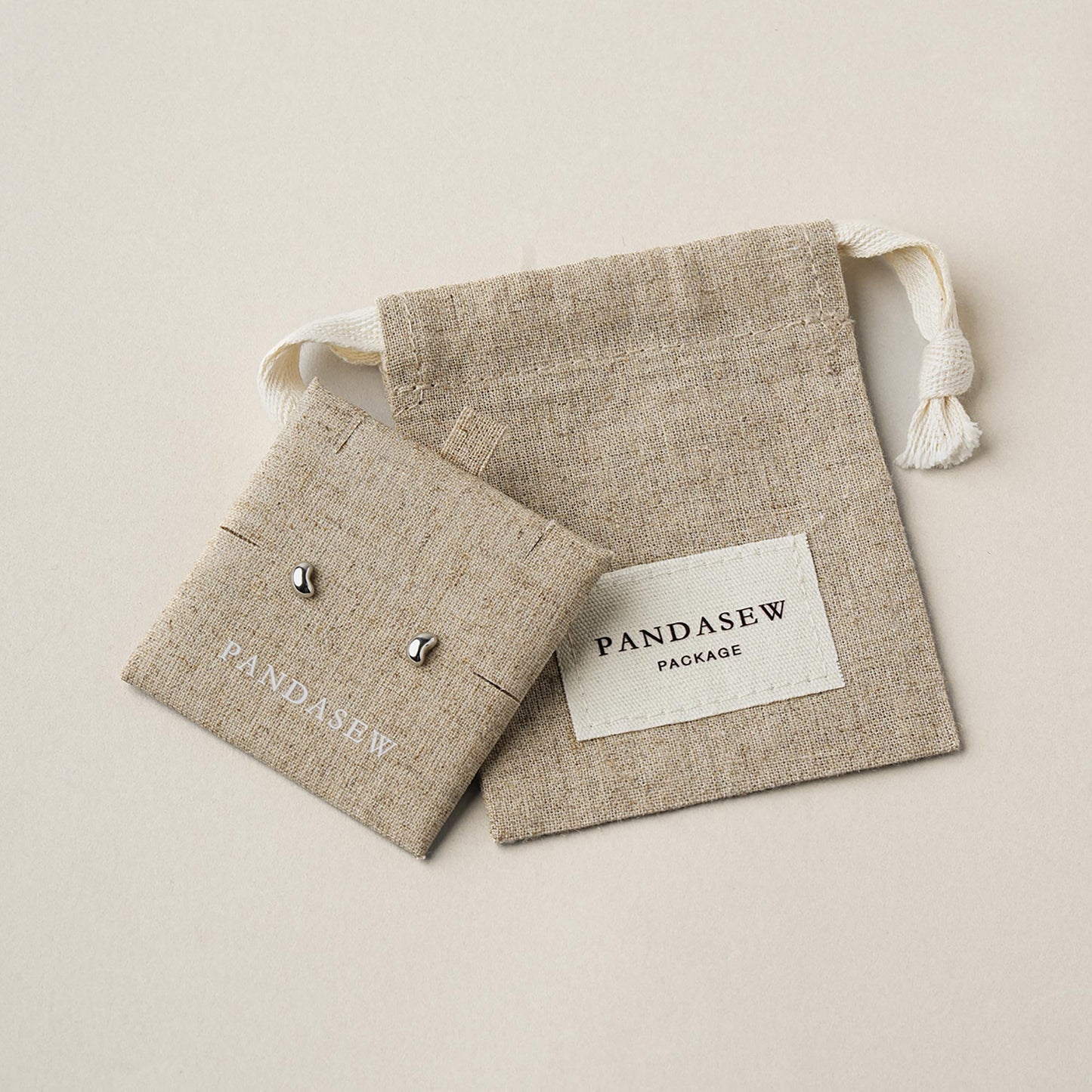 50 sets linen bags with pads set, jewellery packaging ideas custom earring necklace bracelet package ZH-155