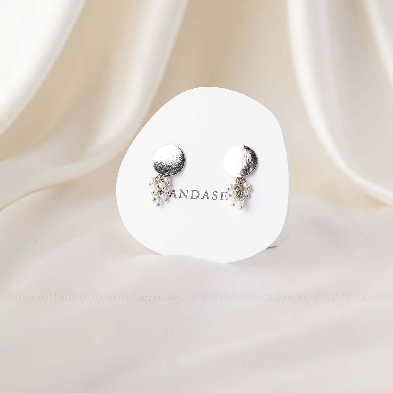 Chic earring cards egg shape