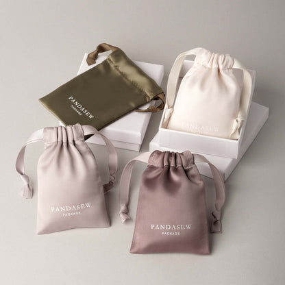 100pcs Dense silk satin bag custom jewelry pouch high quality thick and soft pouch DSD-107