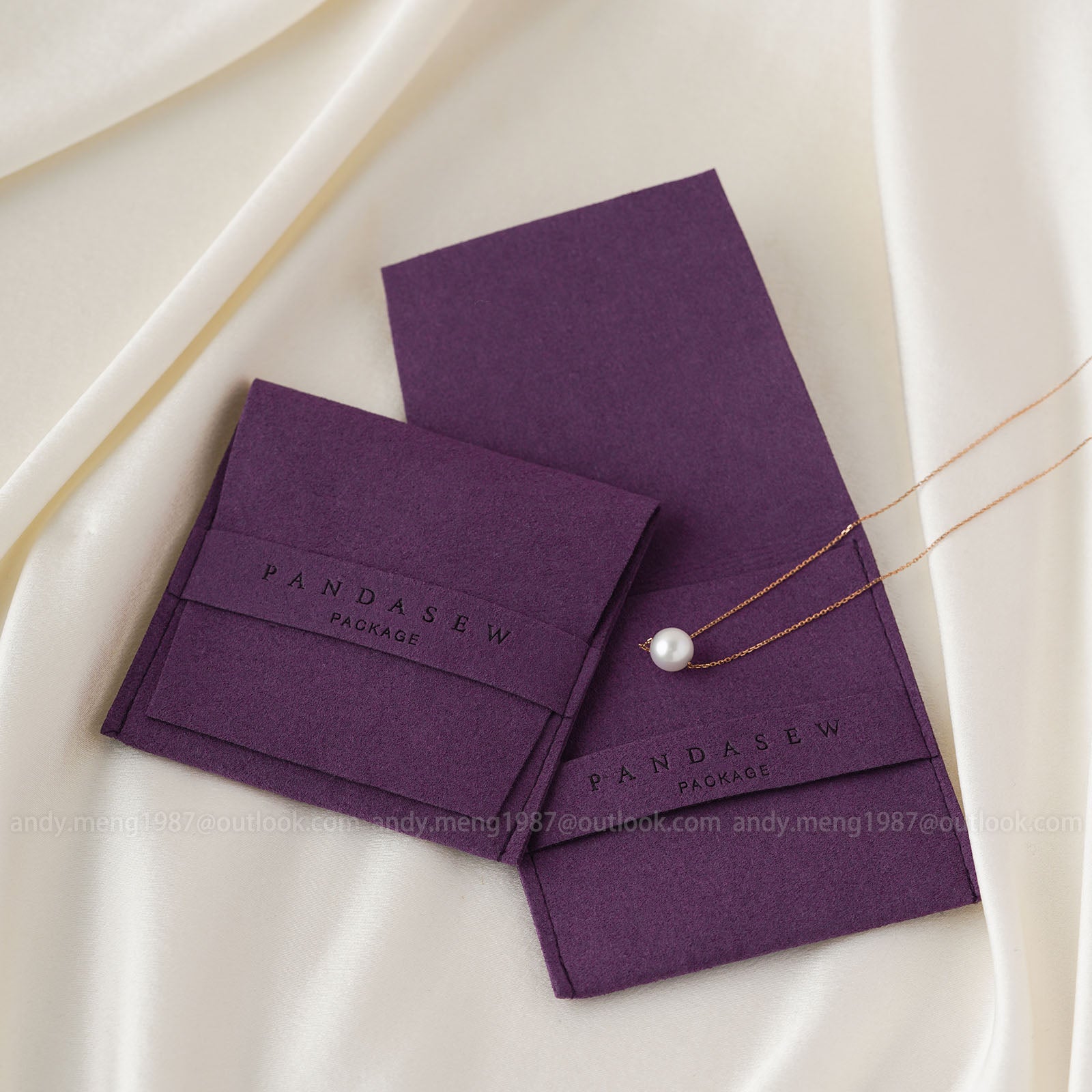 most popular banner pouch in purple