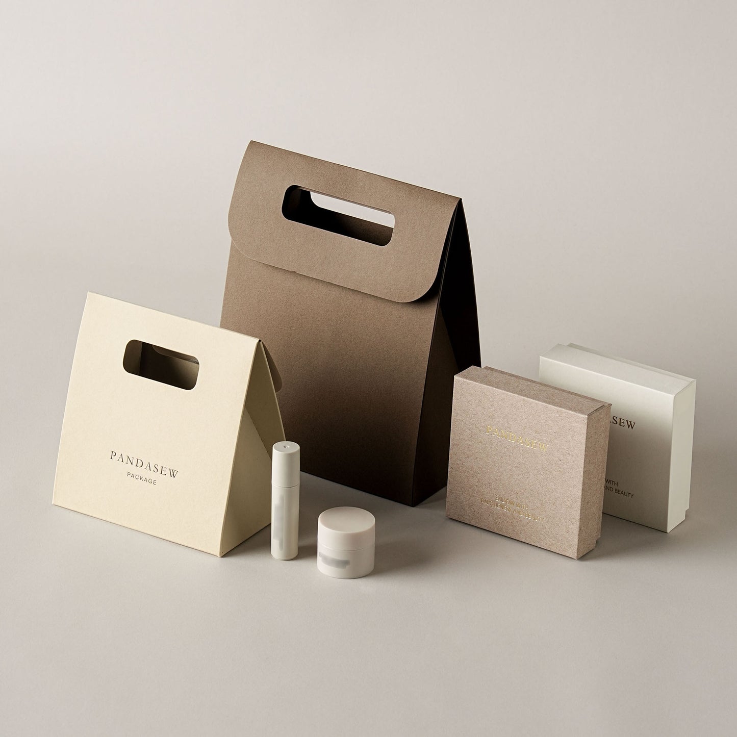 50pcs Customize Paper bag gift package bag with personalized logo wedding bag  Flat Packing STB-002