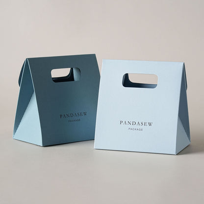 50pcs Customize Paper bag gift package bag with personalized logo wedding bag  Flat Packing STB-002