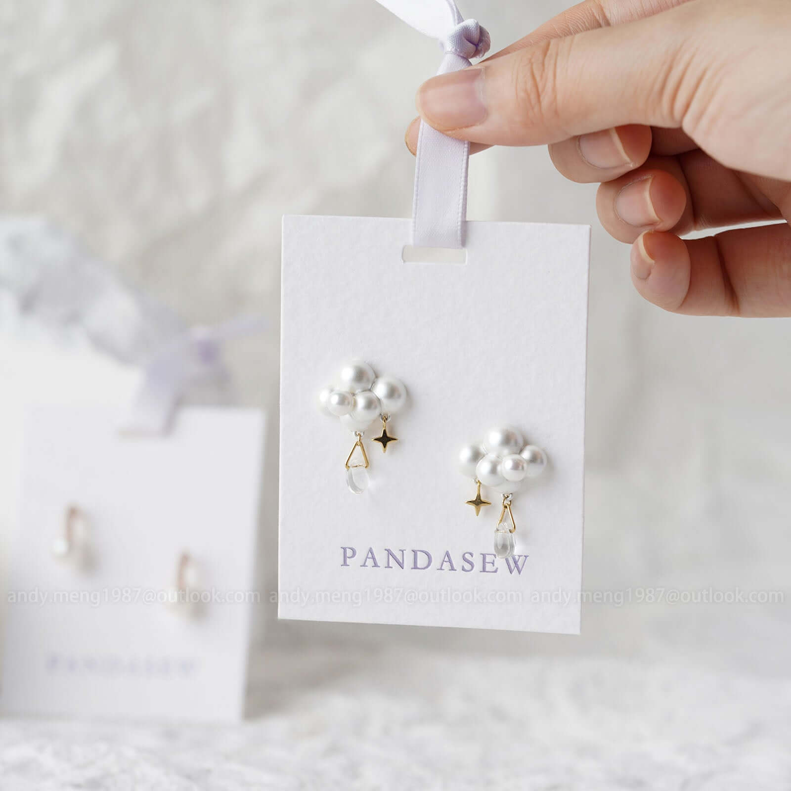 Paper cards with custom logo