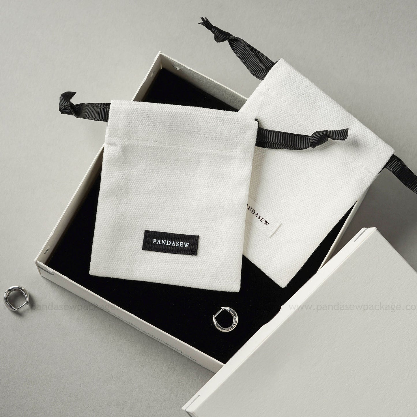 personalized white canvas bag, very thick cloth bag