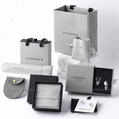 jewelry box with bag set, gray set