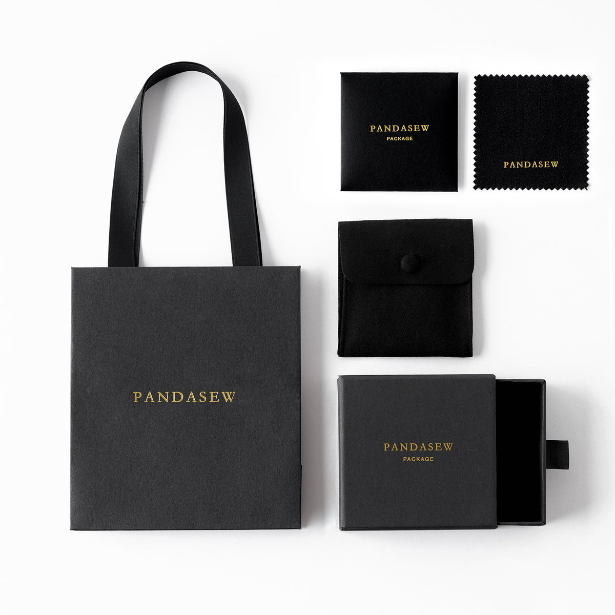 small paper bags and box with logo custom