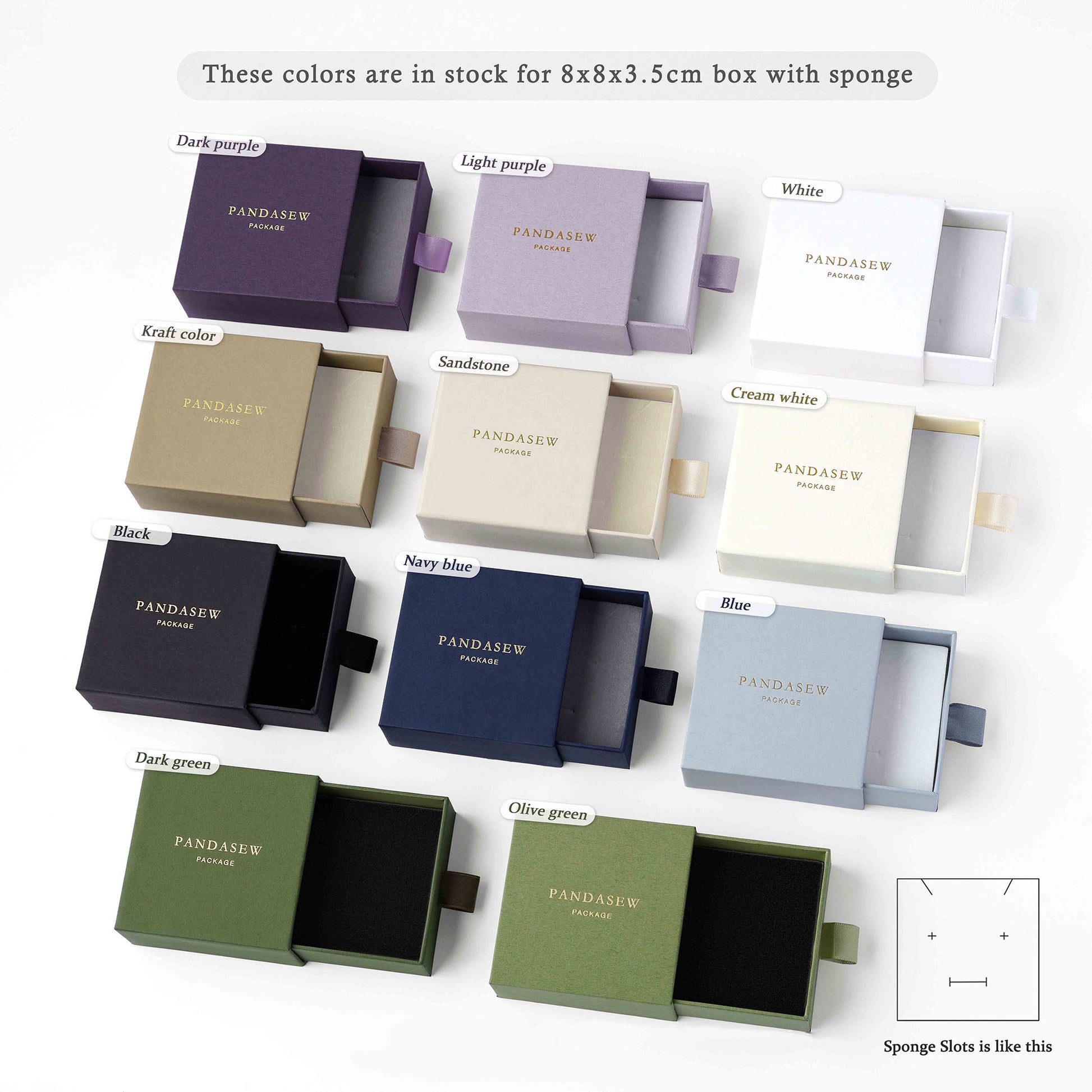 customized paper jewelry box color code