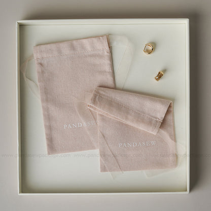 Pink drawstring bags, suitable for candles and gifts