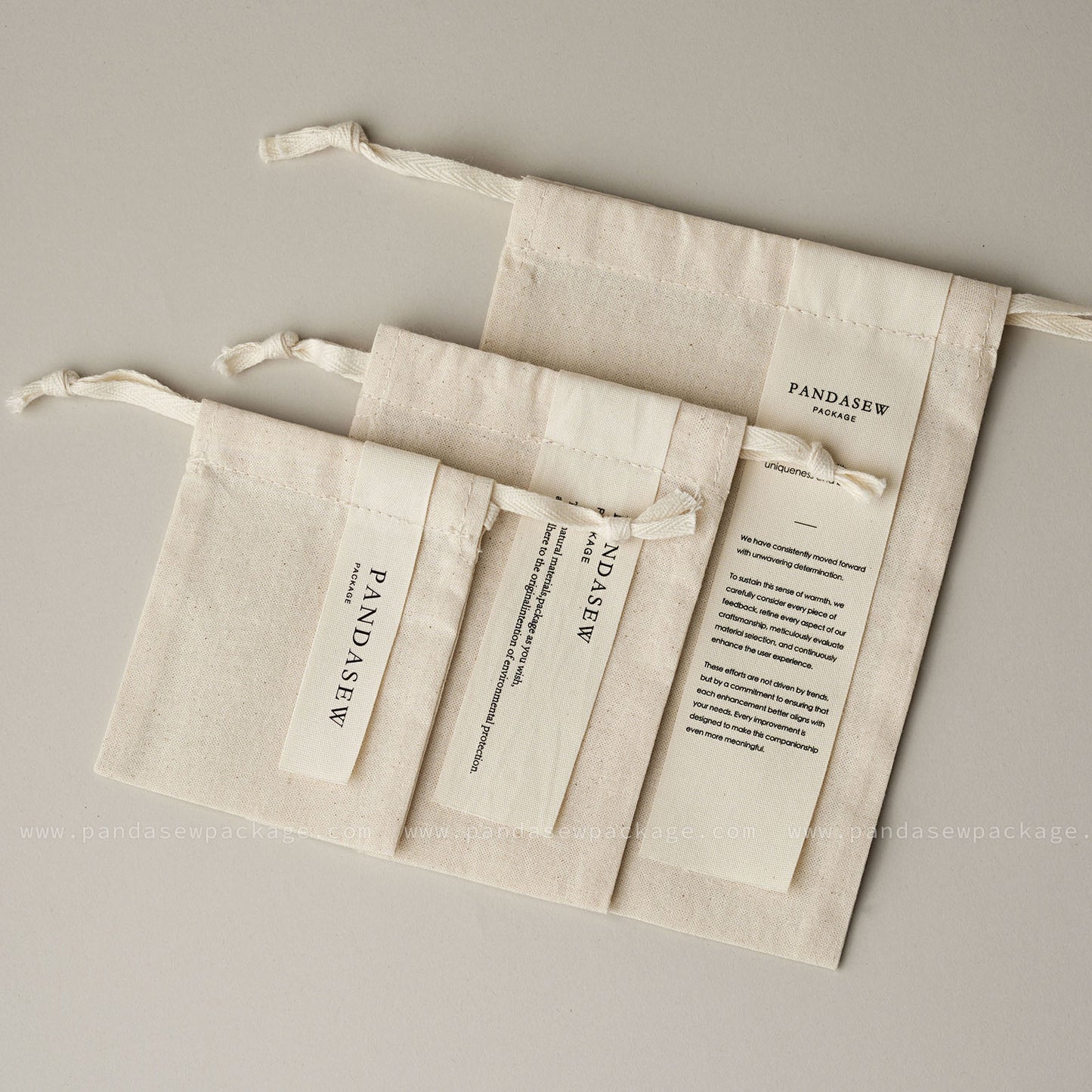 Pandasew candles bag, handmade pouch