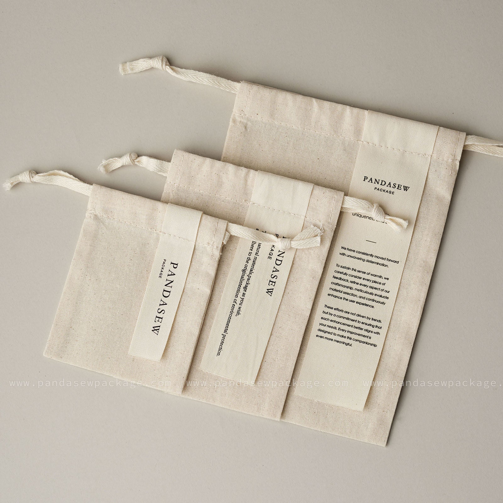 Pandasew candles bag, handmade pouch