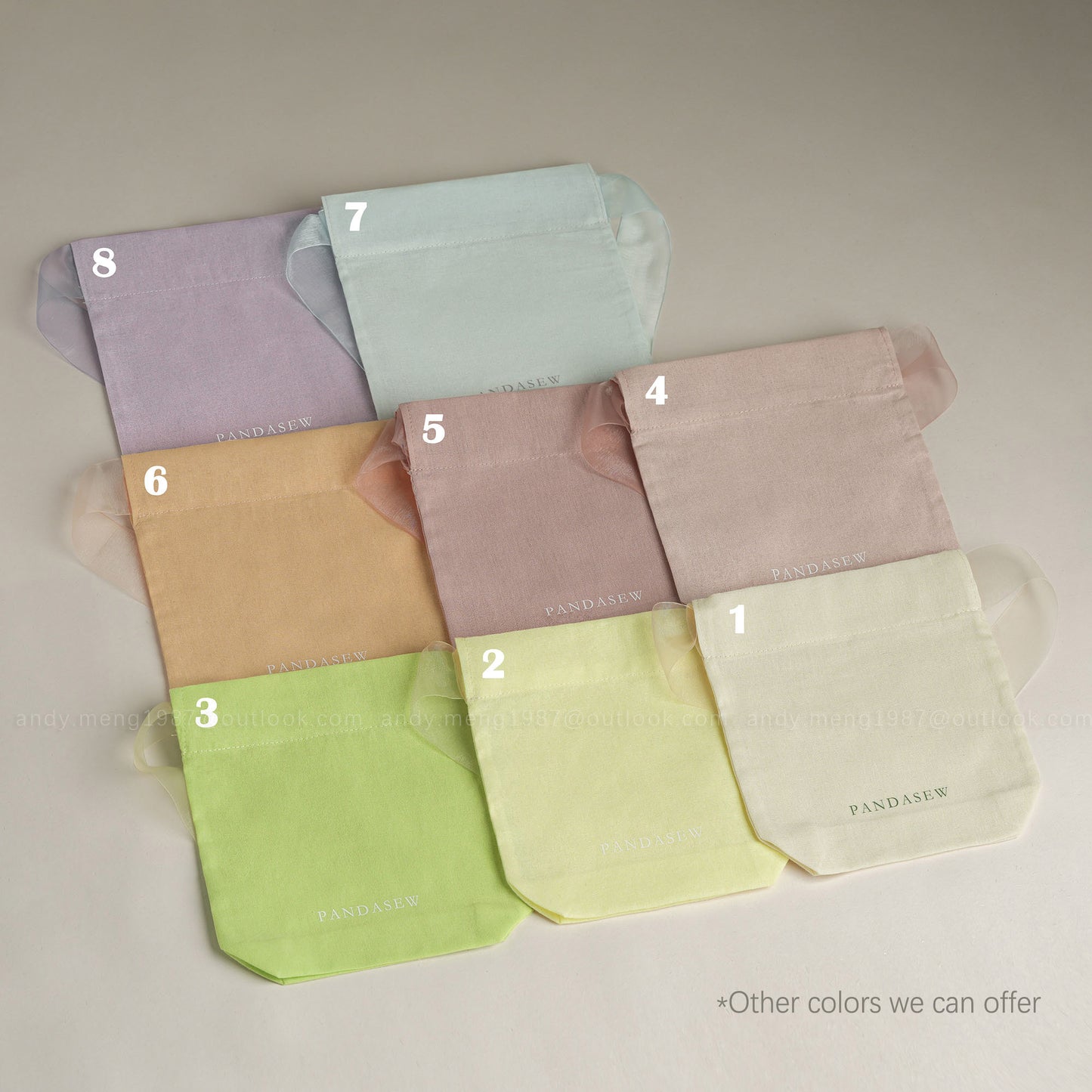 colorful cotton pouch at Pandasew