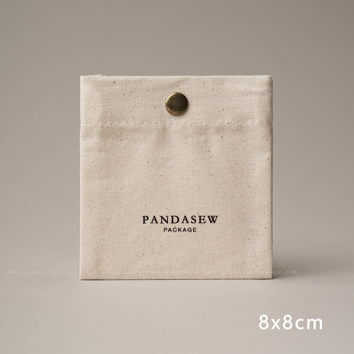 8x8cm jewelry pouch button closure