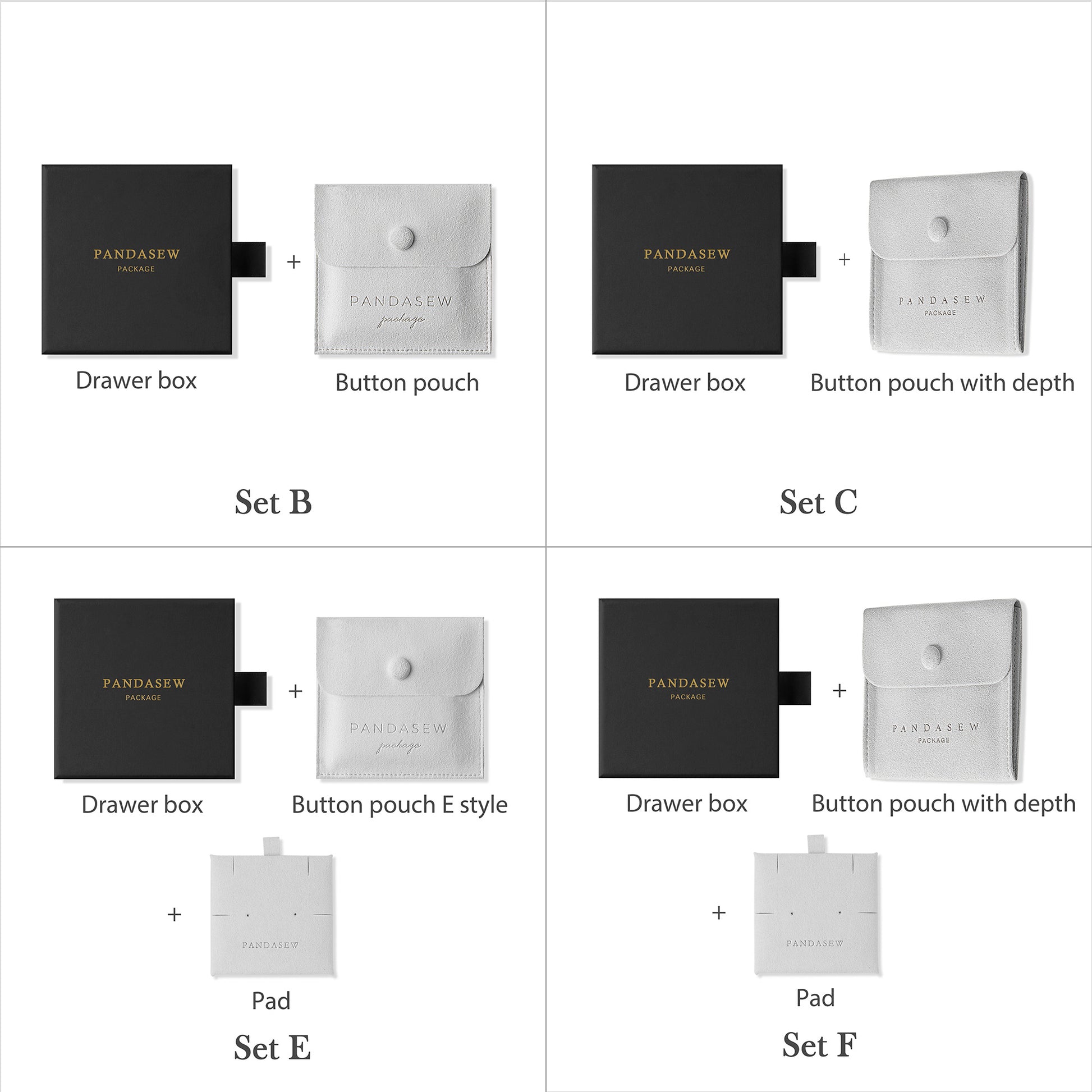 custom jewelry box with pouch set