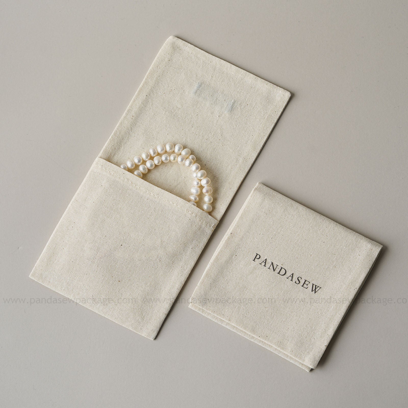 customized necklace and earrings insert pad with flap bag set