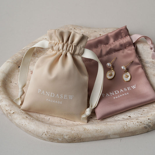 100pcs Dense silk satin bag custom jewelry pouch high quality thick and soft pouch DSD-107
