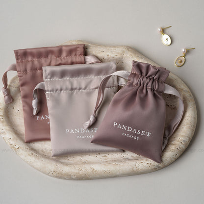 100pcs Dense silk satin bag custom jewelry pouch high quality thick and soft pouch DSD-107
