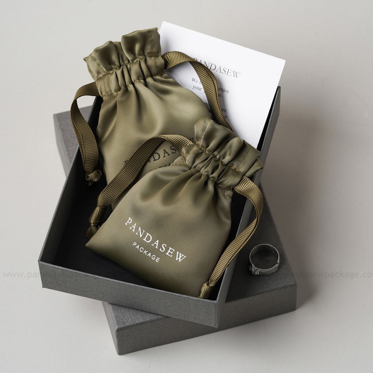 100pcs Dense silk satin bag custom jewelry pouch high quality thick and soft pouch DSD-107