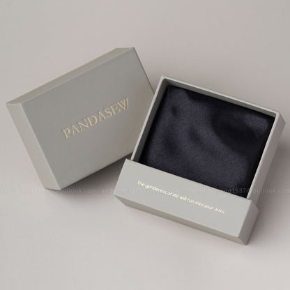 50pcs 9x9x3.5cm jewelry packaging custom jewellery box print logo, chic drawer box for necklace ring, Pandasew high texture cardboard box BX-150