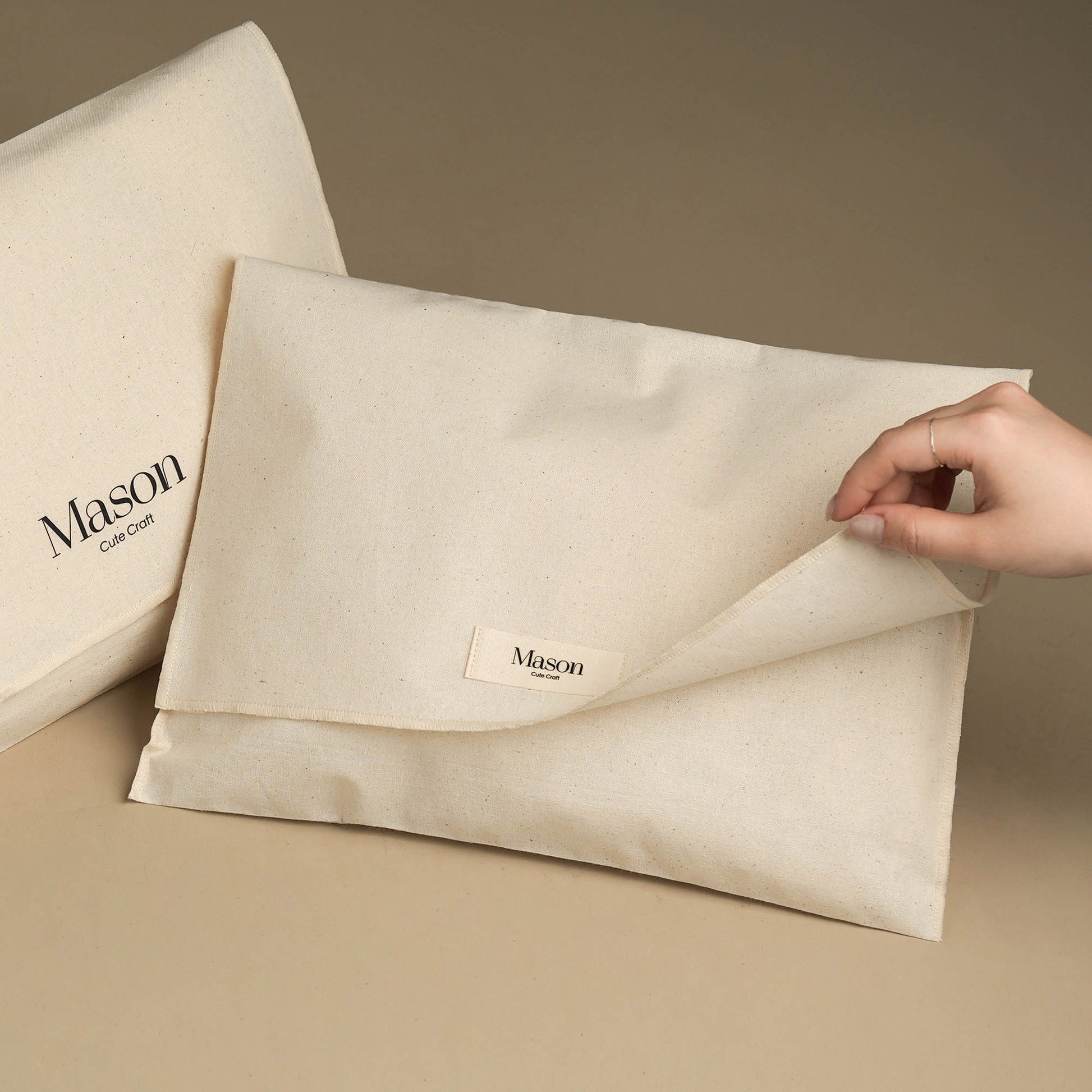 High quality Cotton envelope Bag Custom Logo and size shoes storage bag