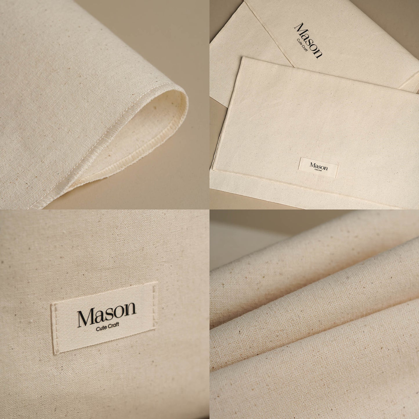  High quality Cotton envelope Bag Custom Logo and size 