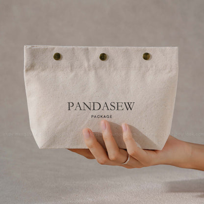 100pcs Custom Snap Cotton Bag flat bottom Gift Packaging: Rigid and Well-tailored B3M-123