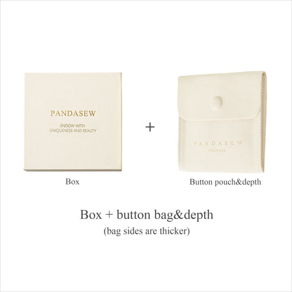 Pandasew jewelry box with button bag set custom logo