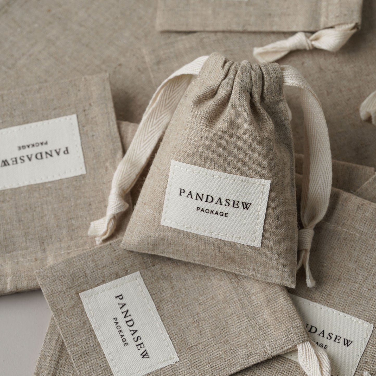 gift linen bag with personalized logo