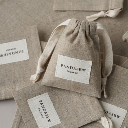 gift linen bag with personalized logo
