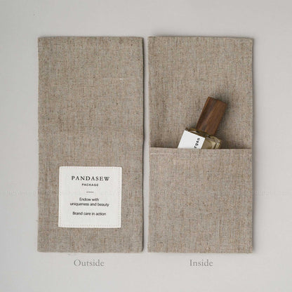 Pandasew linen envelope bag with logo printing