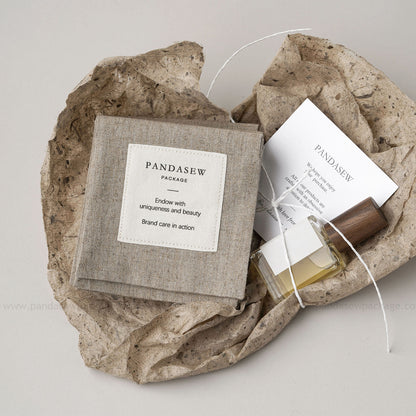 Pandasew linen gift bag