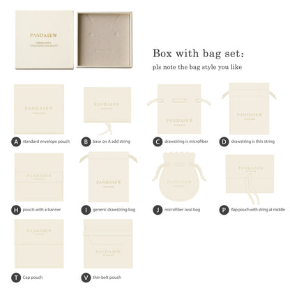 Pandasew jewelry box with pouch set custom logo
