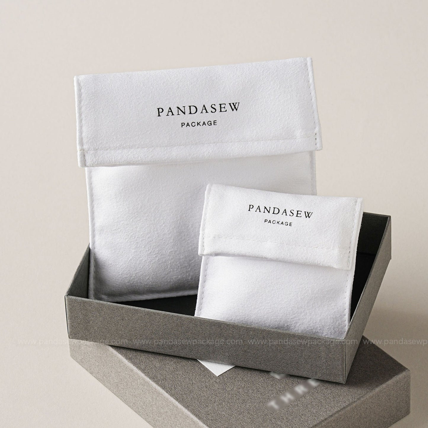 100pcs PandaSew Customizable Package Bags Pouches for Gifts, Jewelry & Personalized Sizes VEL-107