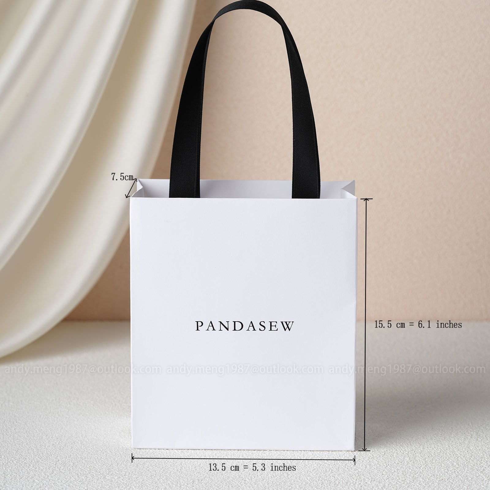 Jewelry Gift Bags Silver Print 8x11 (100-Pcs