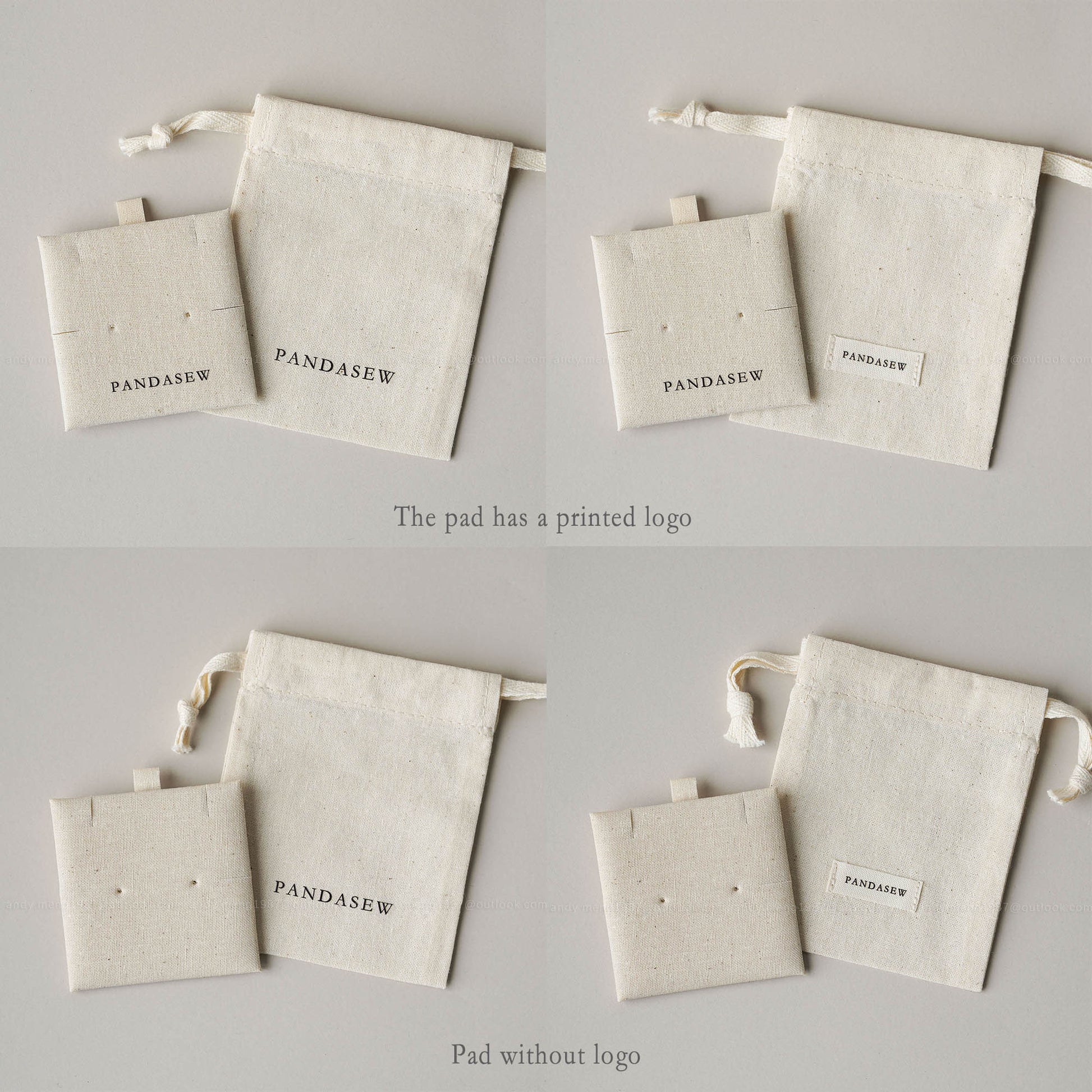 Chic Pandasew package pouch with a pad set for jewelry, multiple uses