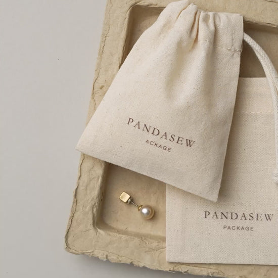 beige cotton bag handmade