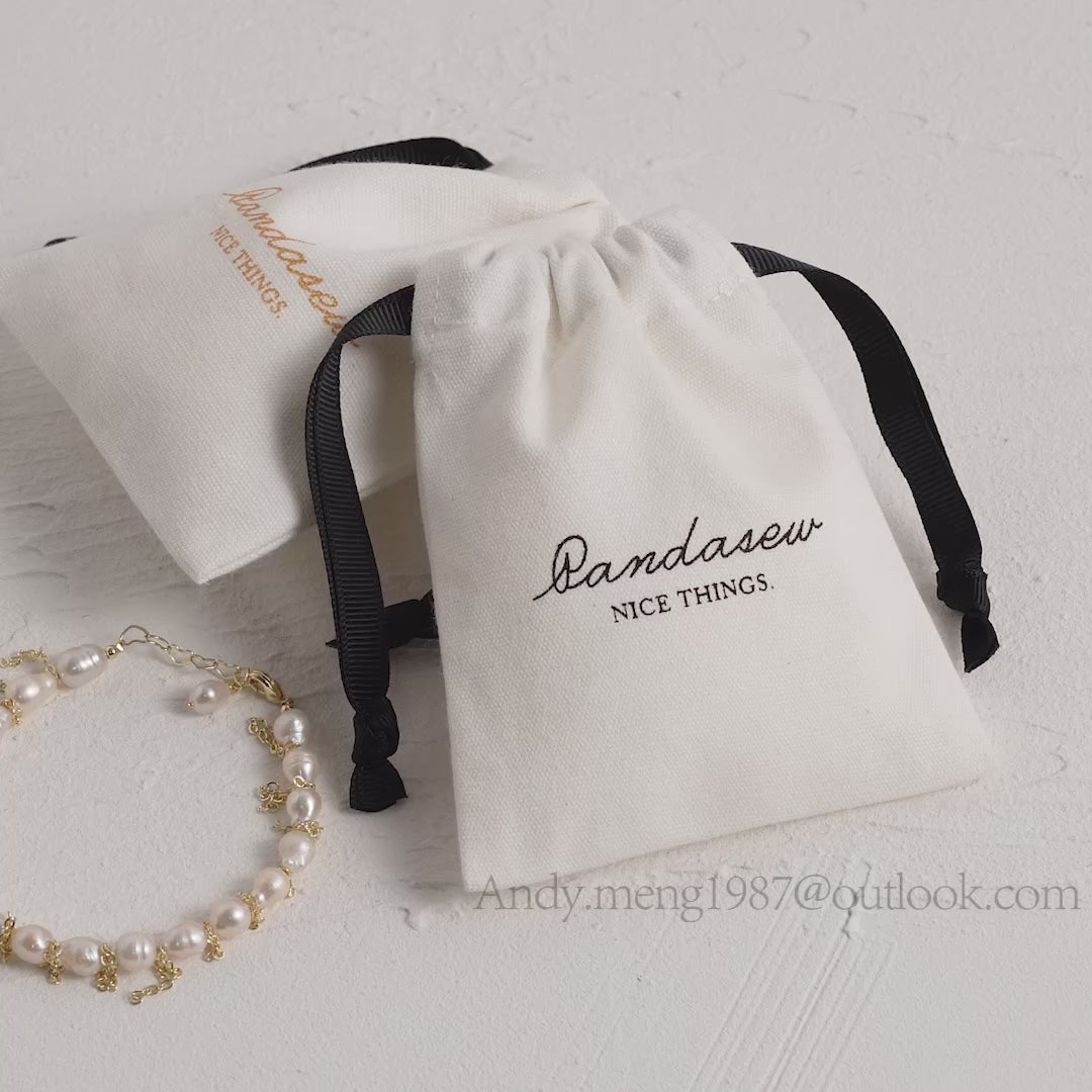 cotton canvas drawstring dust bags custom logo