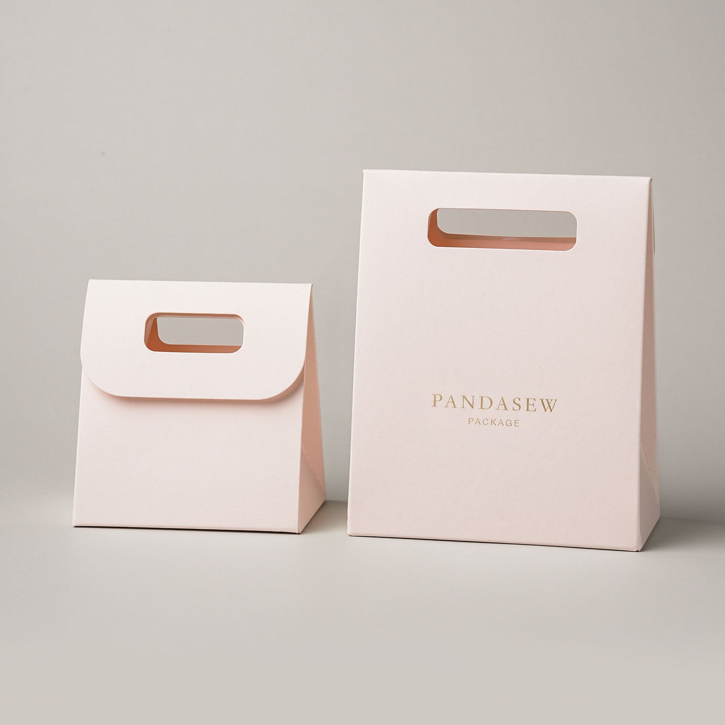 50pcs Customize Paper bag gift package bag with personalized logo wedding bag  Flat Packing STB-002