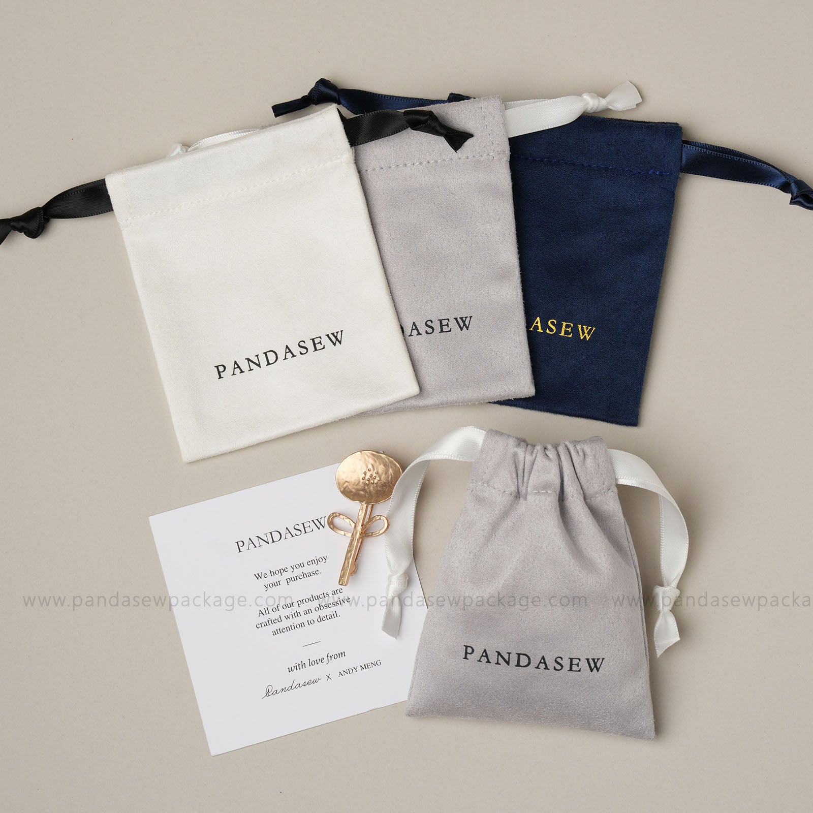 drawstring package bag print logo