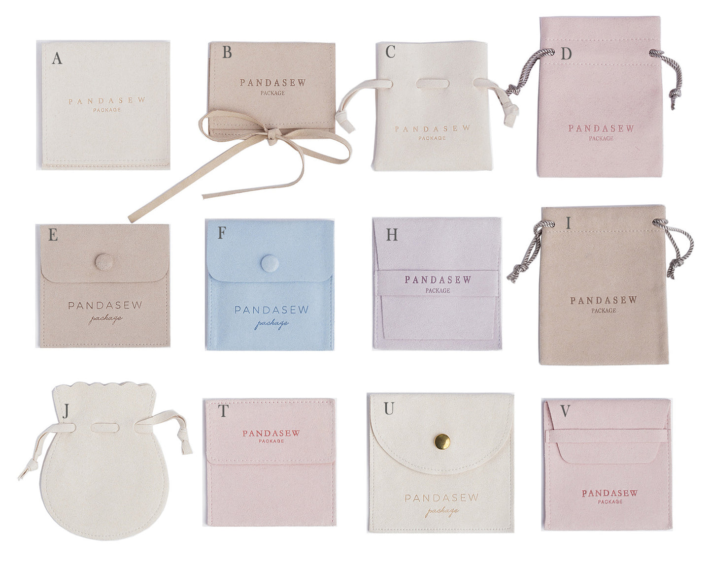 microfiber bag style jewelry bag style
